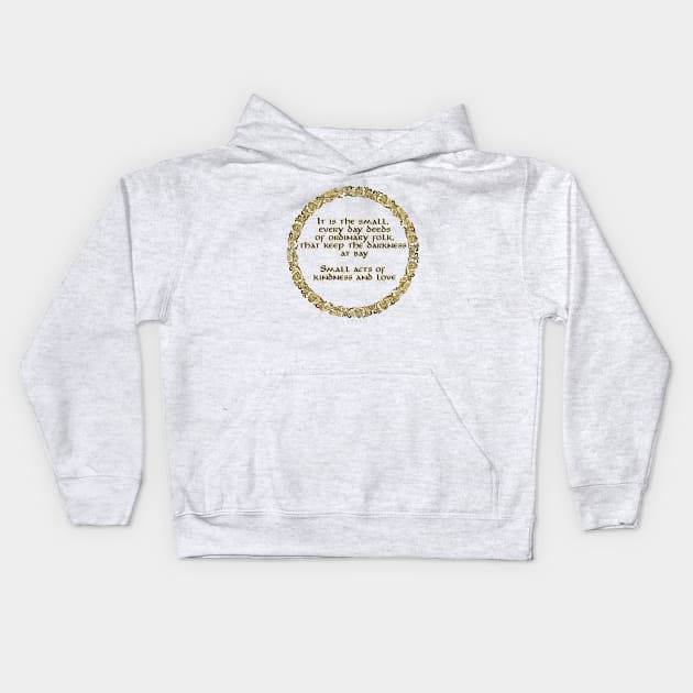 Small Acts Kids Hoodie by Moopichino